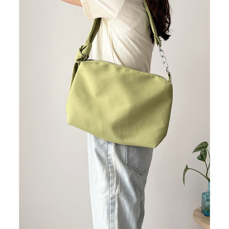 グリーン | ワンショルダーソフトバッグ レディース バッグ | Dewlily