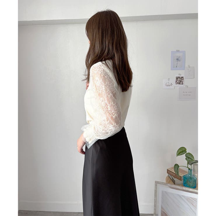 レーススリーブニット レディース ニット | Dewlily | 詳細画像15 