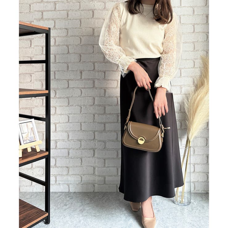 レーススリーブニット レディース ニット | Dewlily | 詳細画像17 