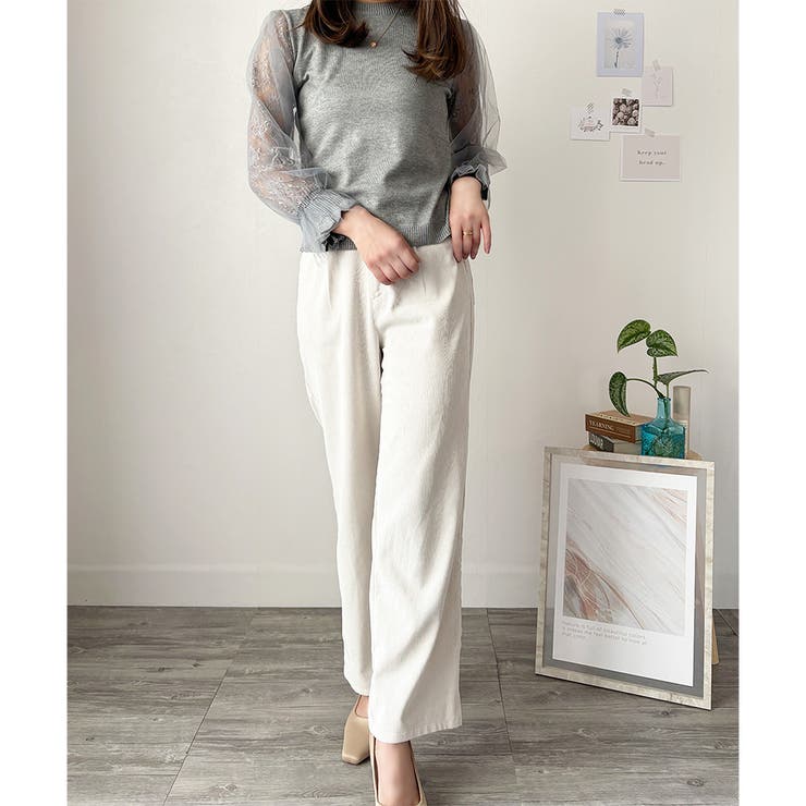 レーススリーブニット レディース ニット | Dewlily | 詳細画像19 