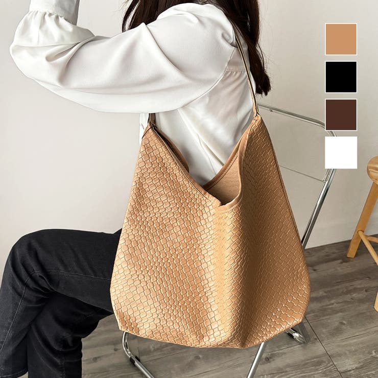 編み込み風トートバッグ レディース 軽量 | Dewlily | 詳細画像1 