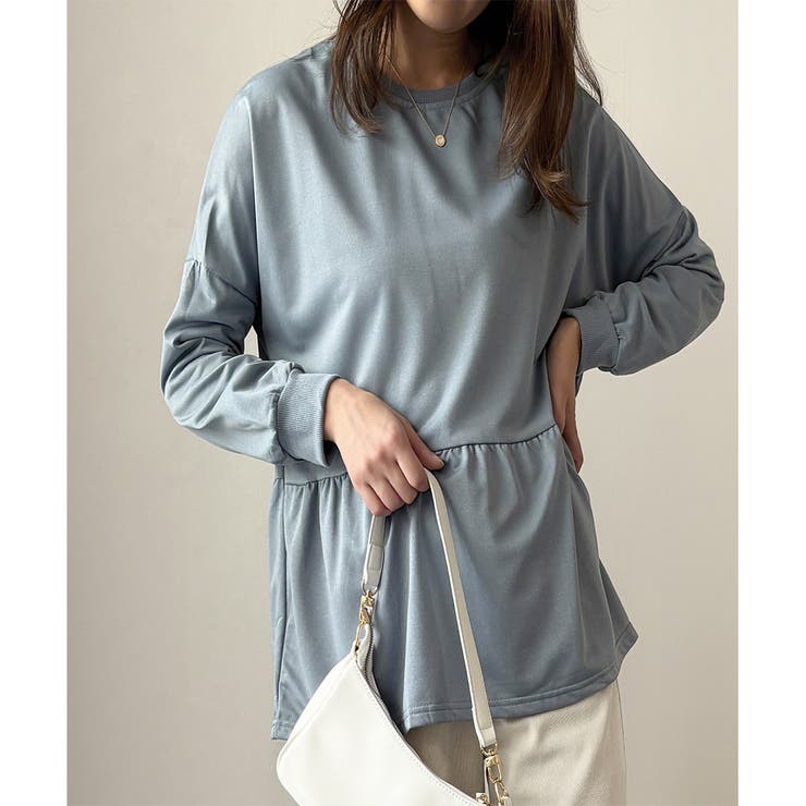 ブルー | ドッキングプルオーバー レディース トップス | Dewlily