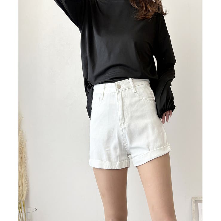 デニム風ショートパンツ レディース 韓国 | Dewlily | 詳細画像13 