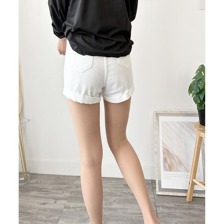 デニム風ショートパンツ レディース 韓国 | Dewlily | 詳細画像14 