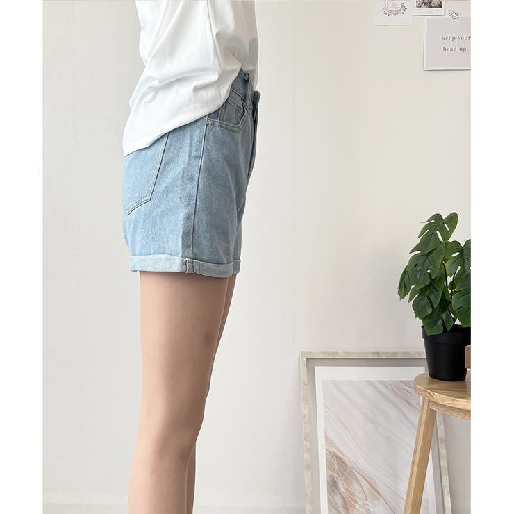 デニム風ショートパンツ レディース 韓国 | Dewlily | 詳細画像19 