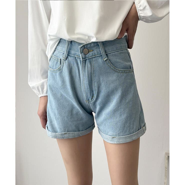 デニム風ショートパンツ レディース 韓国 | Dewlily | 詳細画像9 