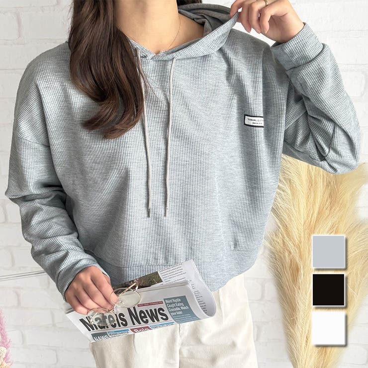 フード付きプルオーバー 韓国 ファッション | Dewlily | 詳細画像1 