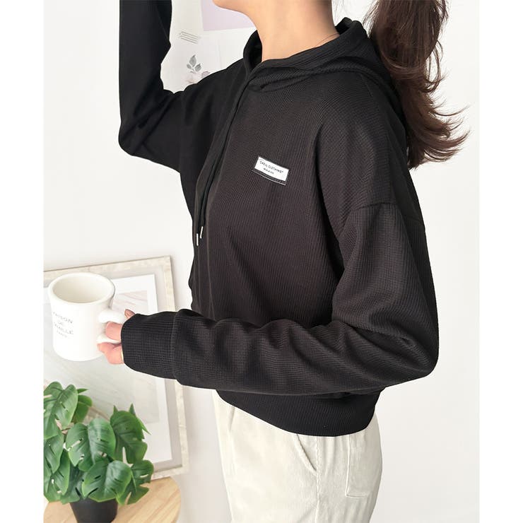 フード付きプルオーバー 韓国 ファッション | Dewlily | 詳細画像3 