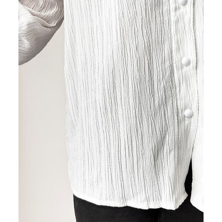 シワ加工セーラーカラーブラウス ブラウス 軽やか | Dewlily | 詳細画像21 