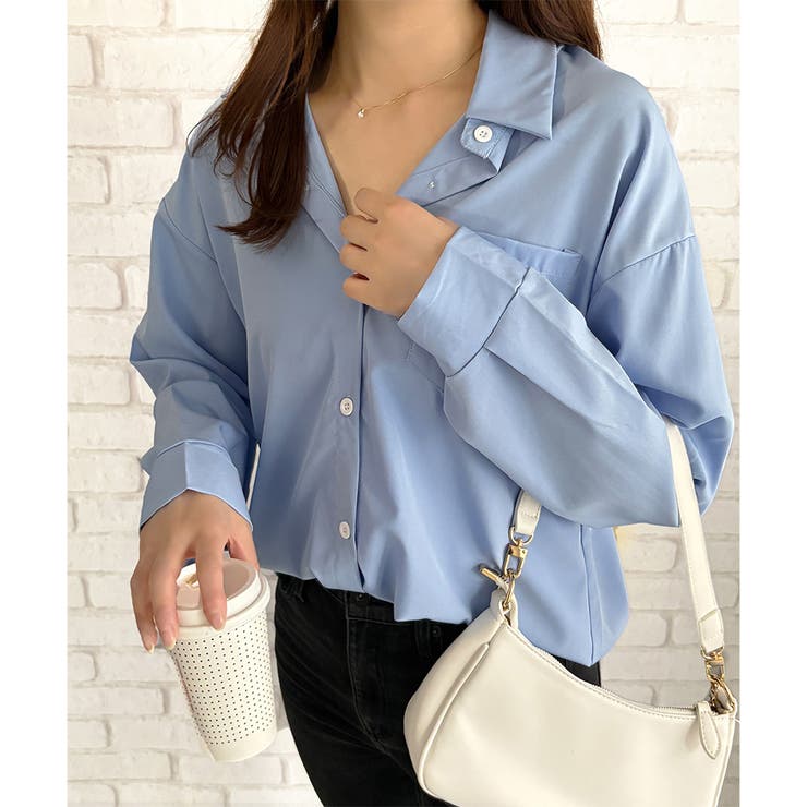 エアリーオーバーシャツ シャツ ラフ | Dewlily | 詳細画像2 