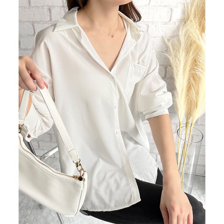 エアリーオーバーシャツ シャツ ラフ | Dewlily | 詳細画像3 