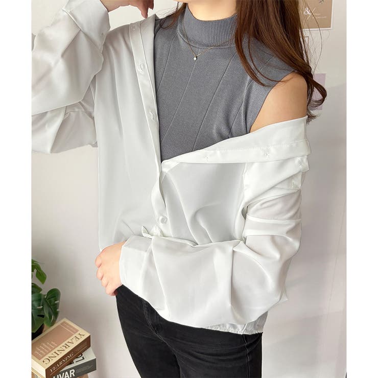 エアリーオーバーシャツ シャツ ラフ | Dewlily | 詳細画像8 