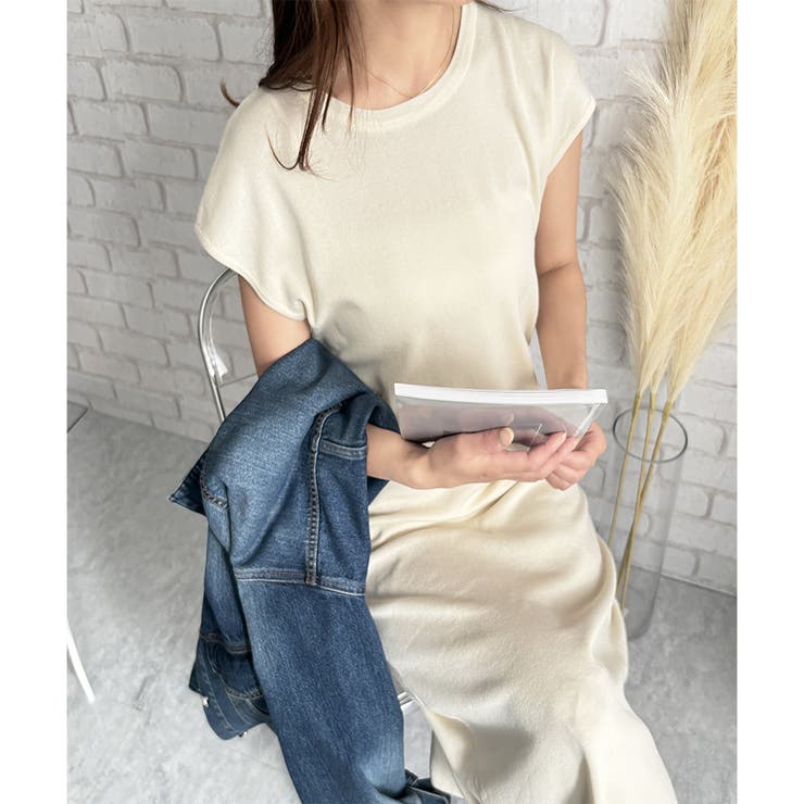 ニットストレートワンピース ワンピース ニット | Dewlily | 詳細画像12 