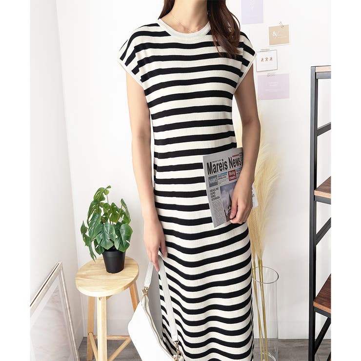 ニットストレートワンピース ワンピース ニット | Dewlily | 詳細画像20 