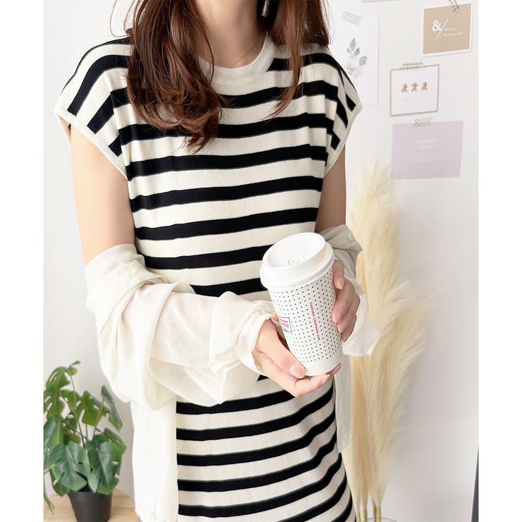 ニットストレートワンピース ワンピース ニット | Dewlily | 詳細画像21 