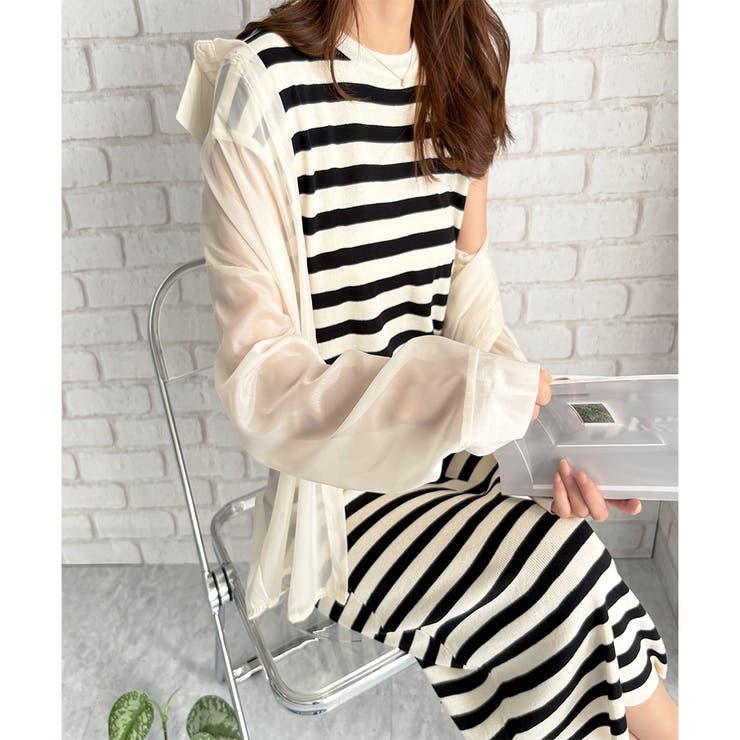 ニットストレートワンピース ワンピース ニット | Dewlily | 詳細画像4 