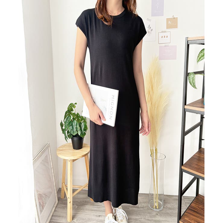 ニットストレートワンピース ワンピース ニット | Dewlily | 詳細画像7 