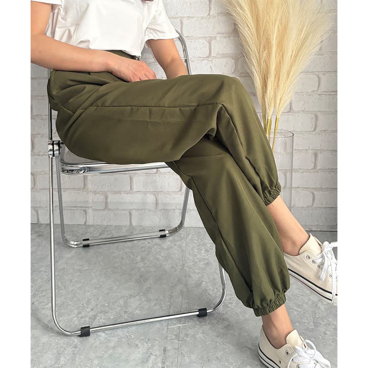 カーゴ風ジョガーパンツ レディース 無地 | Dewlily | 詳細画像11 