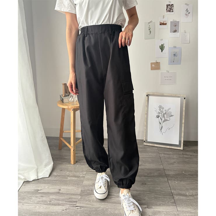 カーゴ風ジョガーパンツ レディース 無地 | Dewlily | 詳細画像14 