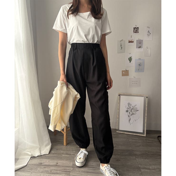 カーゴ風ジョガーパンツ レディース 無地 | Dewlily | 詳細画像19 