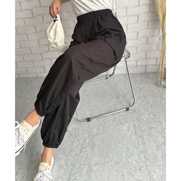 カーゴ風ジョガーパンツ レディース 無地 | Dewlily | 詳細画像9 