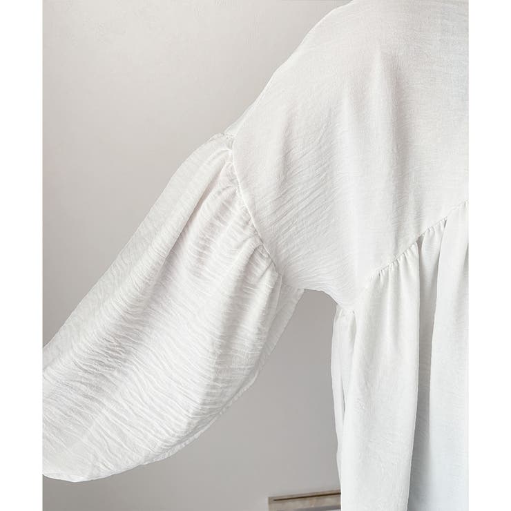 Vネックギャザーブラウス ブラウス 軽やか | Dewlily | 詳細画像24 