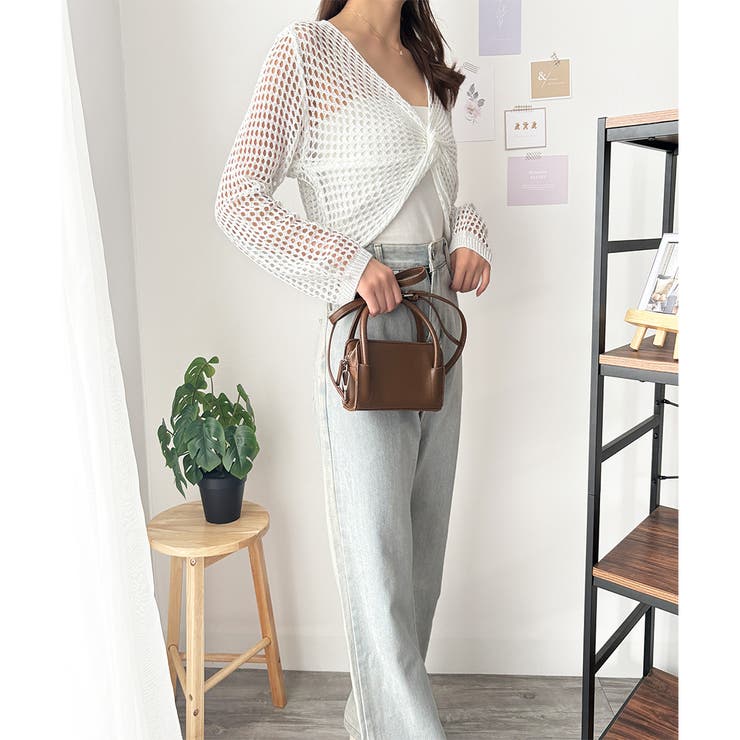 透かし編みねじりショートトップス 韓国 ファッション | Dewlily | 詳細画像23 