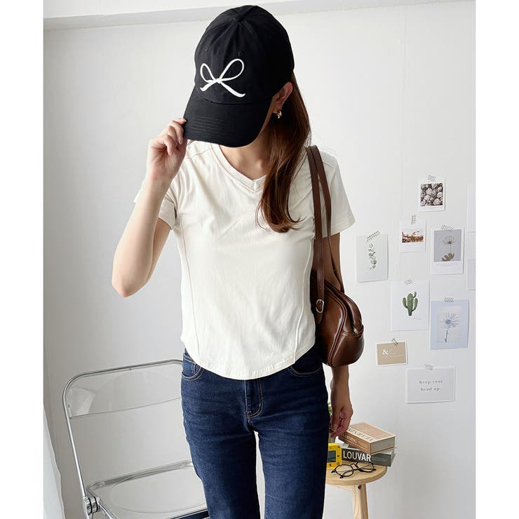 リボン刺繍キャップ レディース ベースボールキャップ | Dewlily | 詳細画像10 