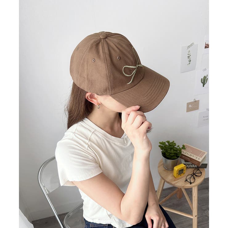 リボン刺繍キャップ レディース ベースボールキャップ | Dewlily | 詳細画像16 