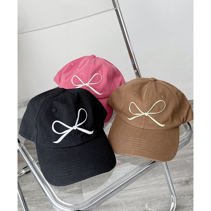 リボン刺繍キャップ レディース ベースボールキャップ | Dewlily | 詳細画像23 