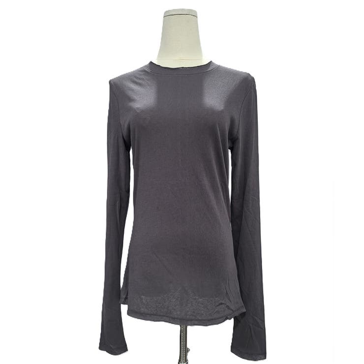 ナチュラルフィット長袖カットソー 体型カバー 無地 | Dewlily | 詳細画像30 