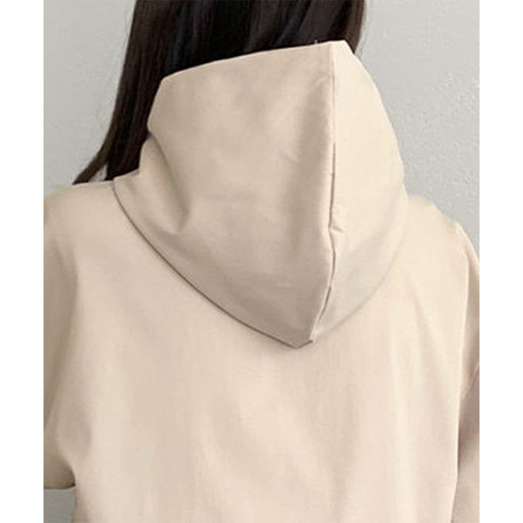 ショート丈ドロストフードジャケット マウンテンパーカー 体型カバー | Dewlily | 詳細画像22 