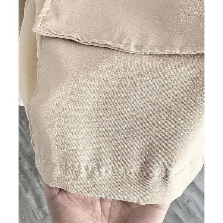 ショート丈ドロストフードジャケット マウンテンパーカー 体型カバー | Dewlily | 詳細画像24 