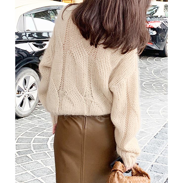 ざっくり編みケーブル風ニット レディース 秋冬 | Dewlily | 詳細画像11 