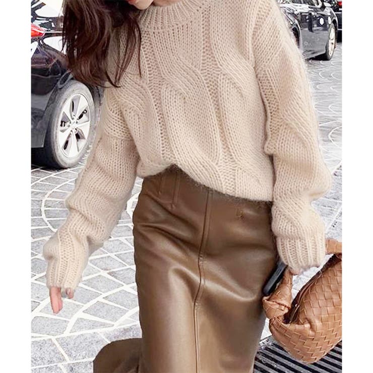 ざっくり編みケーブル風ニット レディース 秋冬 | Dewlily | 詳細画像13 