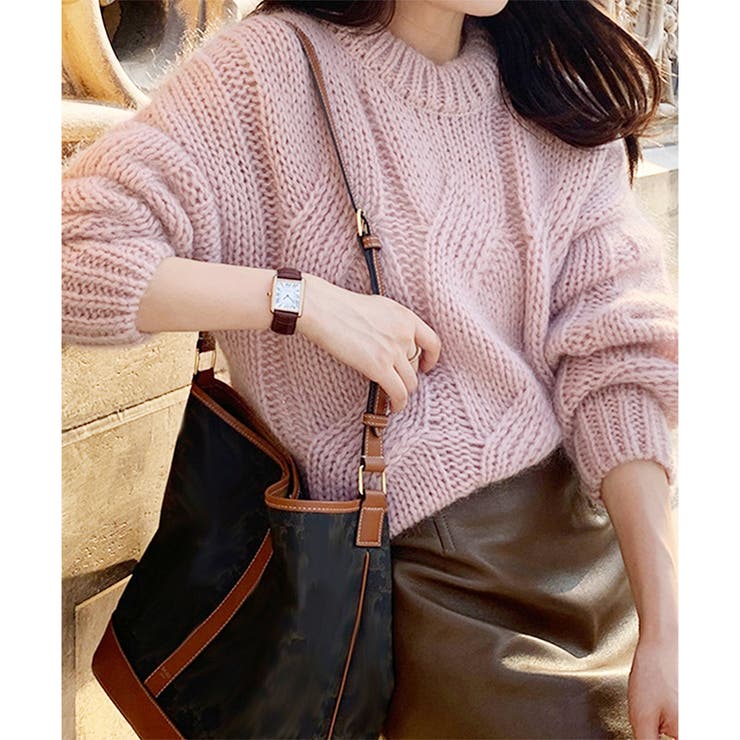 ざっくり編みケーブル風ニット レディース 秋冬 | Dewlily | 詳細画像15 