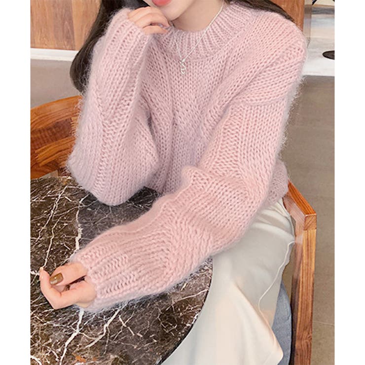 ざっくり編みケーブル風ニット レディース 秋冬 | Dewlily | 詳細画像17 