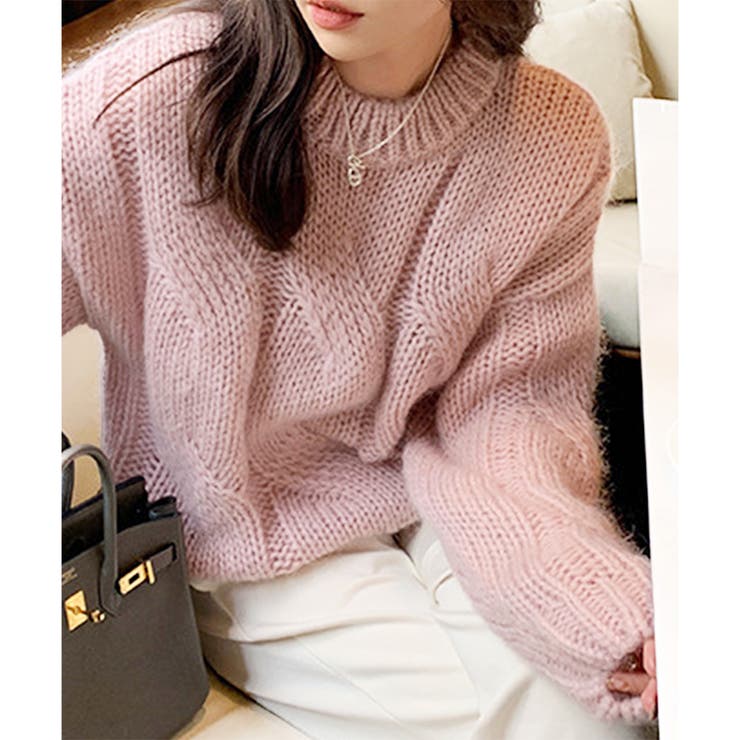 ざっくり編みケーブル風ニット レディース 秋冬 | Dewlily | 詳細画像18 