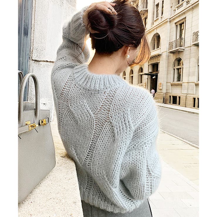 ざっくり編みケーブル風ニット レディース 秋冬 | Dewlily | 詳細画像20 