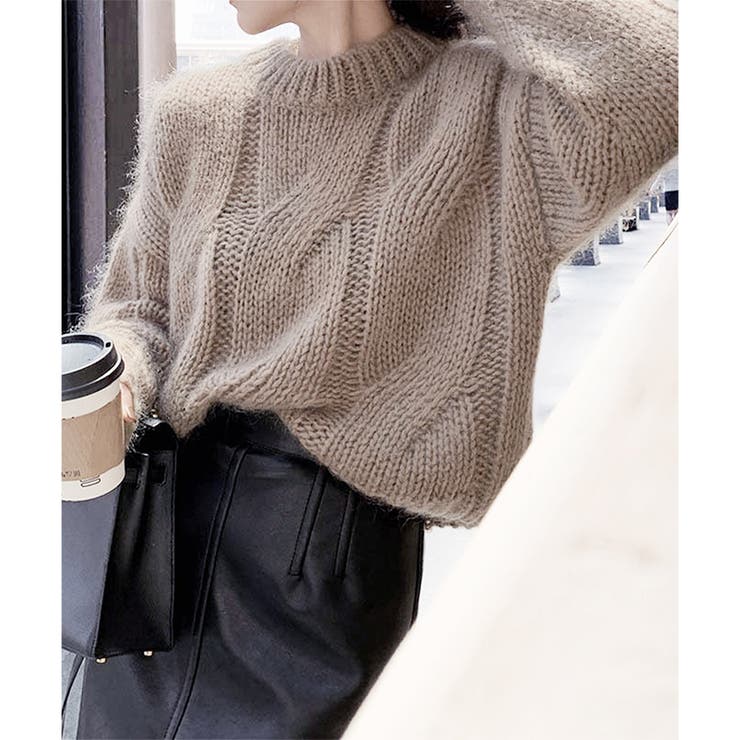 ざっくり編みケーブル風ニット レディース 秋冬 | Dewlily | 詳細画像23 