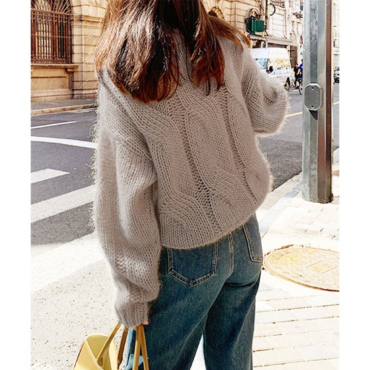 ざっくり編みケーブル風ニット レディース 秋冬 | Dewlily | 詳細画像26 