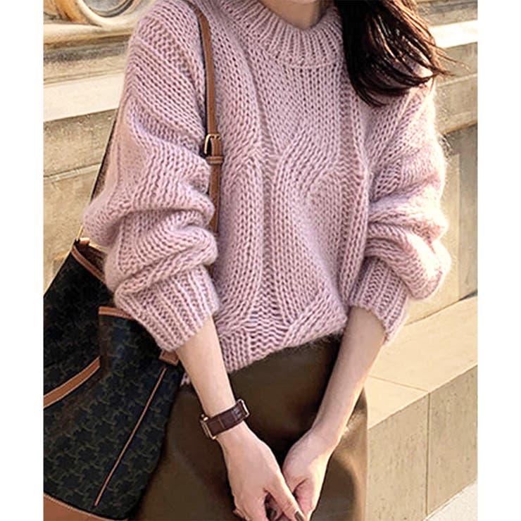 ざっくり編みケーブル風ニット レディース 秋冬 | Dewlily | 詳細画像7 