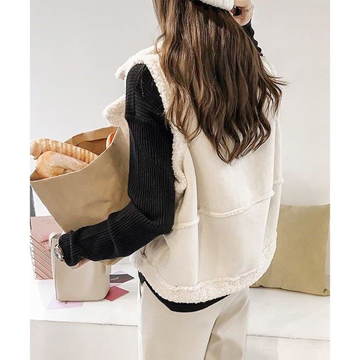 フェイクムートンボアベスト レディース 秋冬 | Dewlily | 詳細画像20 