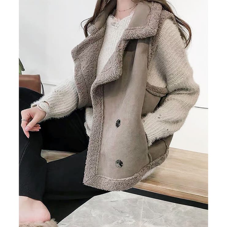 フェイクムートンボアベスト レディース 秋冬 | Dewlily | 詳細画像7 