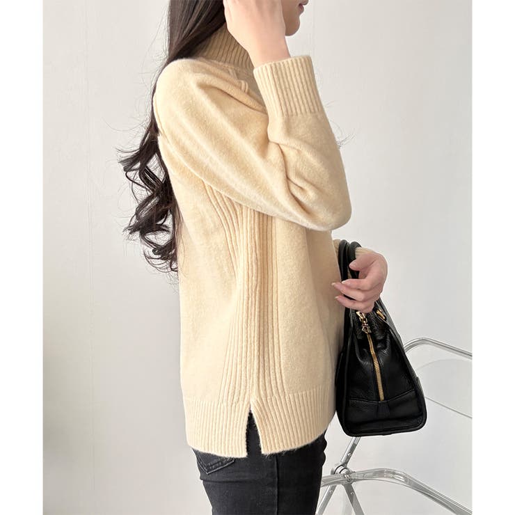 ソフトタッチハイネックニット レディース 長袖 | Dewlily | 詳細画像16 