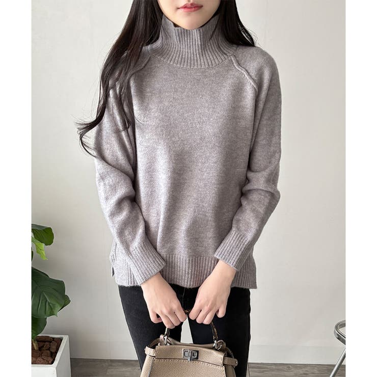 ソフトタッチハイネックニット レディース 長袖 | Dewlily | 詳細画像17 