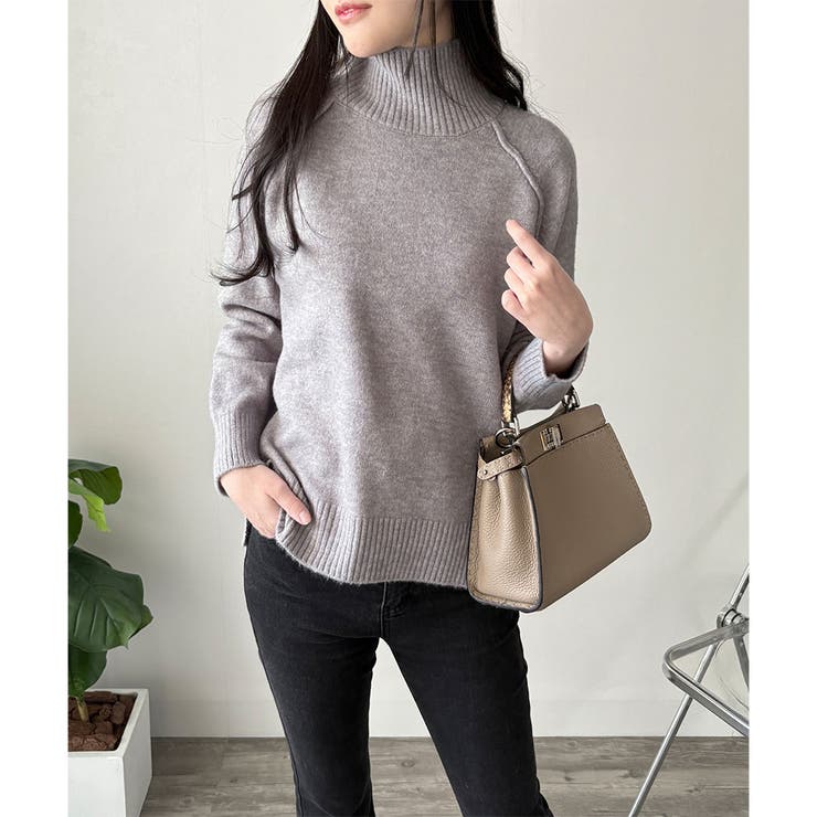 ソフトタッチハイネックニット レディース 長袖 | Dewlily | 詳細画像19 