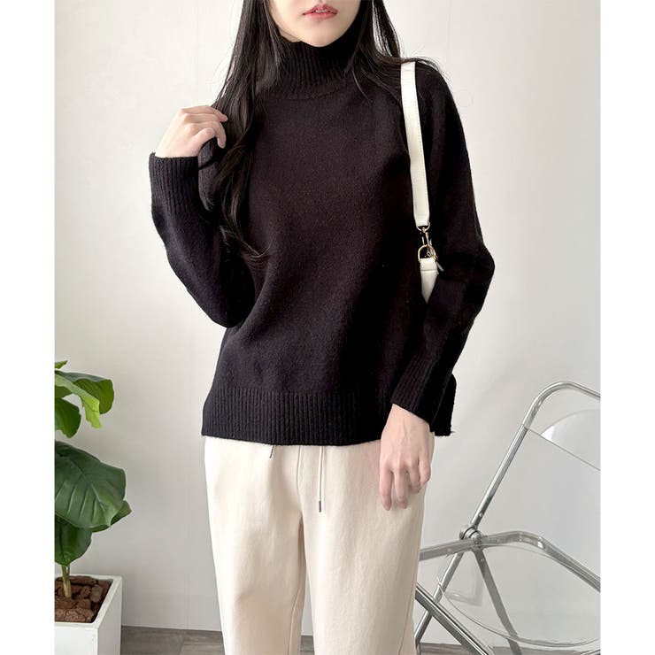 ソフトタッチハイネックニット レディース 長袖 | Dewlily | 詳細画像25 