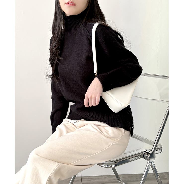 ソフトタッチハイネックニット レディース 長袖 | Dewlily | 詳細画像28 