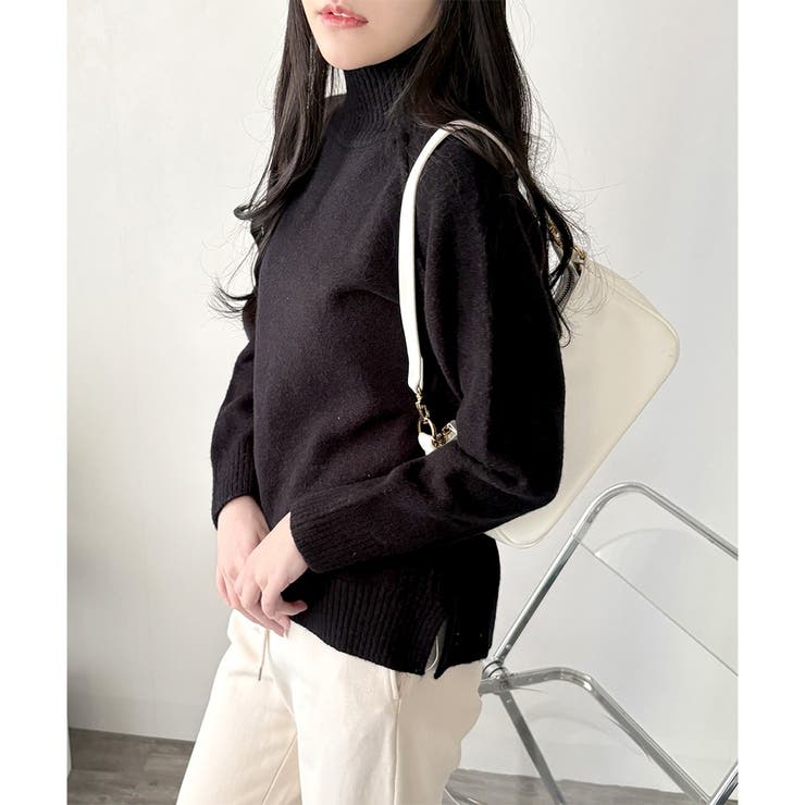 ソフトタッチハイネックニット レディース 長袖 | Dewlily | 詳細画像3 